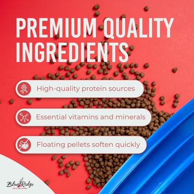 Show full view: Blue Ridge Koi & Goldfish Platinum Pro Formula Koi & Goldfish Food, 14-lb bucket slide 8 of 8