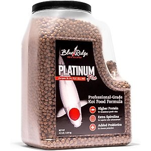 Blue Ridge Koi & Goldfish Platinum Pro Formula Koi & Goldfish Food, 4.5-lb bottle