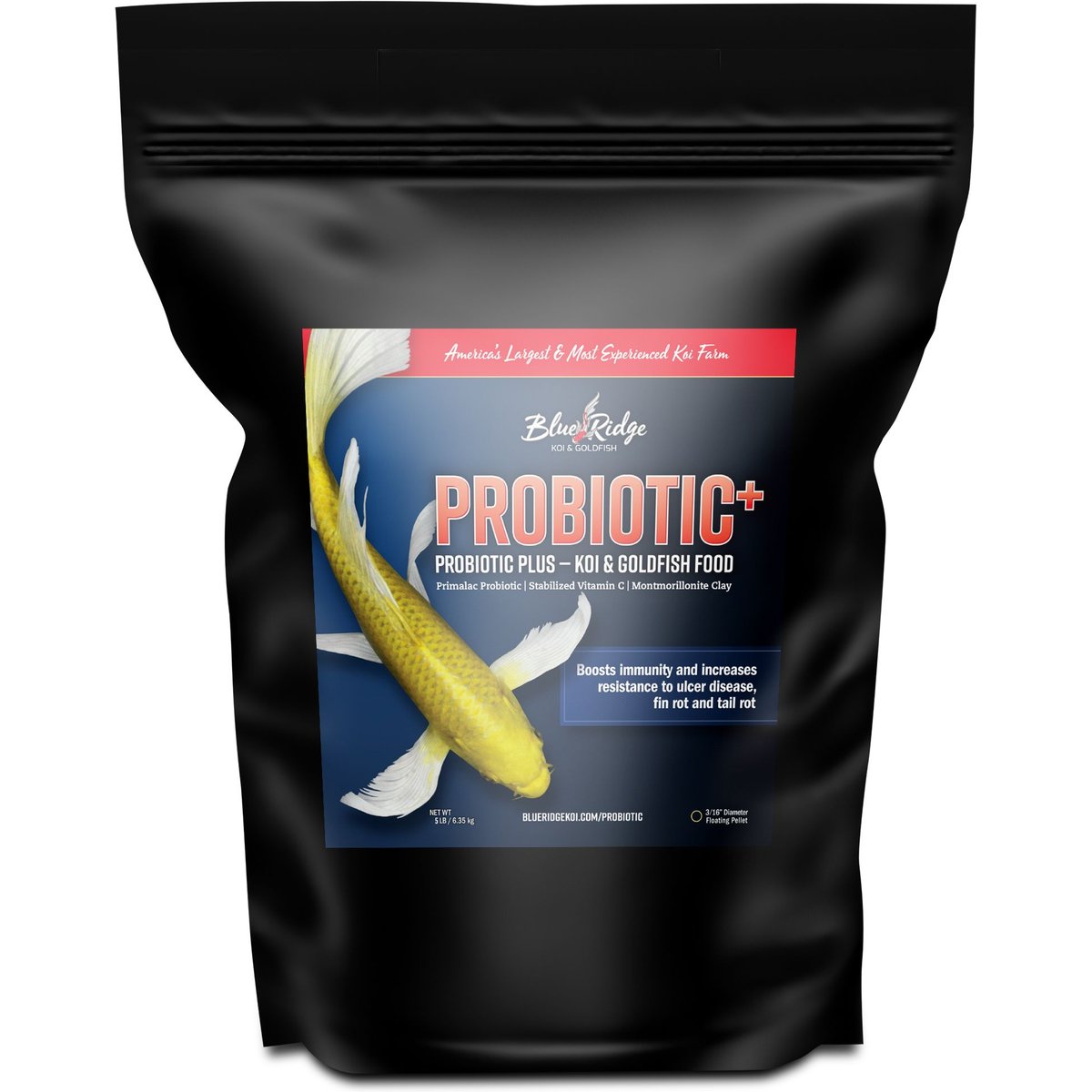 Blue Ridge Koi & Goldfish Probiotic Plus Formula Koi & Goldfish Food, 5-lb bag