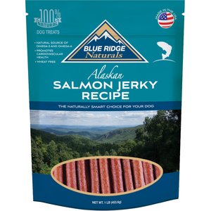 Blue Ridge Naturals Alaskan Salmon Jerky Dog Treats, 1-lb bag