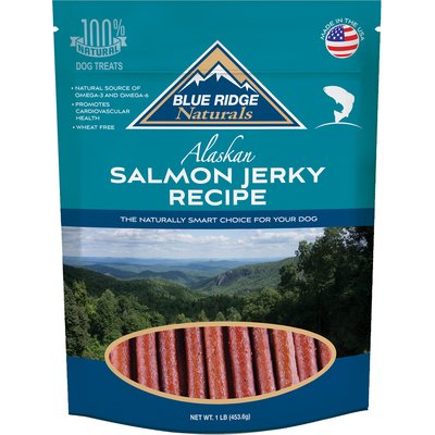 Blue Ridge Naturals Blue Ridge Naturals Alaskan Salmon Jerky Dog Treats, 1-lb bag, bundle of 2