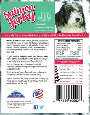 Show full view: Blue Ridge Naturals Alaskan Salmon Jerky Dog Treats, 1-lb bag slide 3 of 8