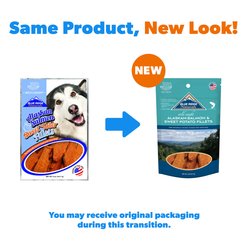 Blue Ridge Naturals Alaskan Salmon & Sweet Tater Fillets Dog Treats, 5-oz bag slide 2 of 5