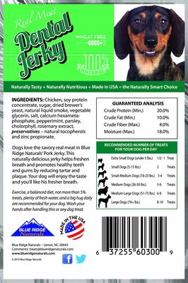 Show full view: Blue Ridge Naturals Dental Jerky Dog Treats, 6-oz bag slide 3 of 8