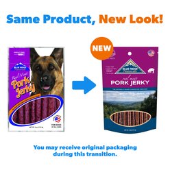 Blue Ridge Naturals Pork Jerky Dog Treats, 6-oz bag slide 2 of 5