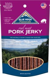 Blue Ridge Naturals Pork Jerky Dog Treats, 6-oz bag