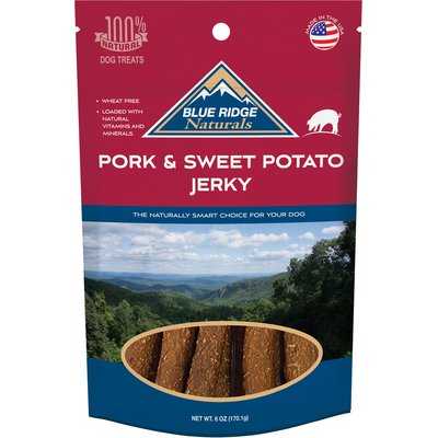 Blue Ridge Naturals Blue Ridge Naturals Pork & Sweet 'Tater Jerky Dog Treats, 12-oz bundle