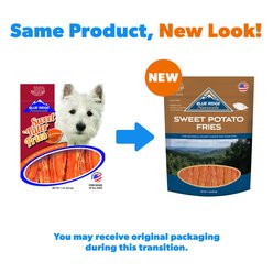 Blue Ridge Naturals Sweet Tater Fries Dehydrated Dog Treats, 1-lb bag slide 2 of 4