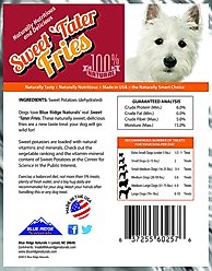 Blue Ridge Naturals Sweet Tater Fries Dehydrated Dog Treats, 1-lb bag slide 2 of 4