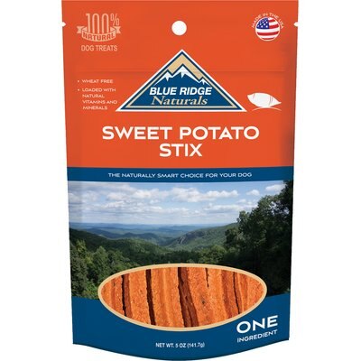 Blue Ridge Naturals Blue Ridge Naturals Sweet Tater Jerky Stixs Dog Treats, 5-oz bag