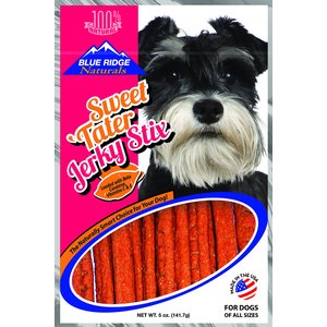 Blue Ridge Naturals Sweet Tater Jerky Stixs Dog Treats, 5-oz bag