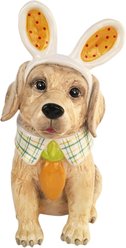 Blue Sky Clayworks Easter Golden Cookie Dog Treat Jar