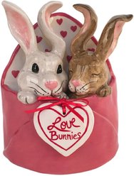 Blue Sky Clayworks Love Bunnies Envelope Dog Figurine