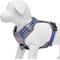 Show in main carousel: Blueberry Pet 3M Multi-Colored Stripe Mesh Reflective Back Clip Dog Harness, Violet & Celeste, Small: 17.5 to 21-in chest slide 3 of 11