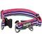 Show in main carousel: Blueberry Pet 3M Multi-Colored Stripe Polyester Reflective Dog Collar, Bright Pink & Orchid, Large: 18 to 26-in neck, 1-in wide slide 3 of 8