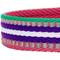 Show in main carousel: Blueberry Pet 3M Multi-Colored Stripe Polyester Reflective Dog Collar, Bright Pink & Orchid, Small: 12 to 16-in neck, 5/8-in wide slide 4 of 8