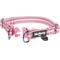 Show in main carousel: Blueberry Pet 3M Multi-Colored Stripe Polyester Reflective Dog Collar, Pink & White, Medium: 14.5 to 20-in neck, 3/4-in wide slide 3 of 7