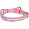 Show in main carousel: Blueberry Pet 3M Multi-Colored Stripe Polyester Reflective Dog Collar, Pink & White, Medium: 14.5 to 20-in neck, 3/4-in wide slide 4 of 7