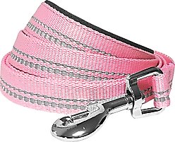 Blueberry Pet 3M Pastel Polyester Reflective Dog Leash, Baby Pink, Large: 4-ft long, 1-in wide slide 2 of 5