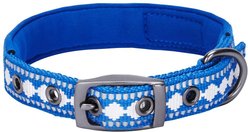 Blueberry Pet 3M Reflective Pattern Dog Collar, Palace Blue, Small: 9 to 12.5-in neck, 5/8-in wide slide 2 of 6