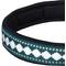 Show in main carousel: Blueberry Pet 3M Reflective Pattern Dog Collar, Teal Blue, Large: 17 to 20.5-in neck, 1-in wide slide 6 of 9