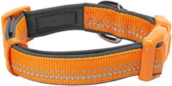 Blueberry Pet 3M Spring Pastel Polyester Reflective Dog Collar, Pastel Orange, Small: 12 to 16-in neck, 5/8-in wide slide 2 of 6