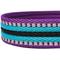 Show in main carousel: Blueberry Pet 3M Striped Polyester Reflective Dog Leash, Violet & Celeste, Large: 4-ft long, 1-in wide slide 3 of 6