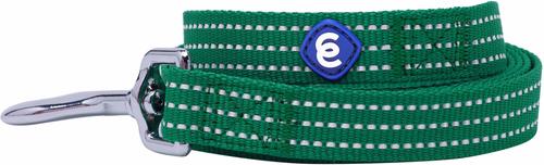 Show full view: Blueberry Pet Back to Basics Polyester Reflective Dog Collar & Leash Set, Dark Green, Large: 4-ft long, 1-in wide slide 4 of 6