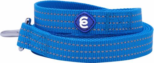 Show full view: Blueberry Pet Back to Basics Polyester Reflective Dog Collar & Leash Set, French Blue, Large: 18 to 26-in neck, 1-in wide slide 5 of 7