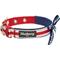 Show in main carousel: Blueberry Pet Bon Voyage Sea Lover Dog Collar, Horizontal Red Stripes, Large: 17 to 20.5-in neck slide 4 of 6