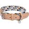 Show in main carousel: Blueberry Pet Braided Genuine Leather & Polyester Webbing Dog Collar, Blue, Large: 18 to 22-in neck, 1-in wide slide 1 of 8