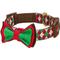 Show in main carousel: Blueberry Pet Christmas Party Fair Isle Polyester Dog Collar, Small: 12 to 16-in neck, 5/8-in wide slide 1 of 6
