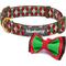 Show in main carousel: Blueberry Pet Christmas Party Fair Isle Polyester Dog Collar, Small: 12 to 16-in neck, 5/8-in wide slide 3 of 6