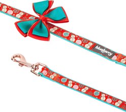 Blueberry Pet Christmas Snowman Dog Leash with Detachable Bow Tie, Medium, 5-ft, 3/4-in slide 2 of 3