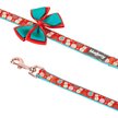 Show in main carousel: Blueberry Pet Christmas Snowman Dog Leash with Detachable Bow Tie, Medium, 5-ft, 3/4-in slide 2 of 3