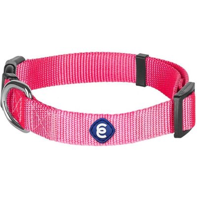 Blueberry Pet Blueberry Pet Classic Solid Nylon Dog Collar, French Pink, Medium: 14.5 to 20-in neck, 3/4-in wide