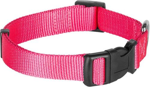 Show full view: Blueberry Pet Classic Solid Nylon Dog Collar, French Pink, Medium: 14.5 to 20-in neck, 3/4-in wide slide 3 of 7