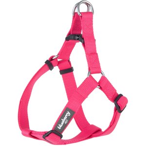Blueberry Pet Classic Solid Nylon Step In Back Clip Dog Harness, French Pink, Medium: 20 to 26-in chest