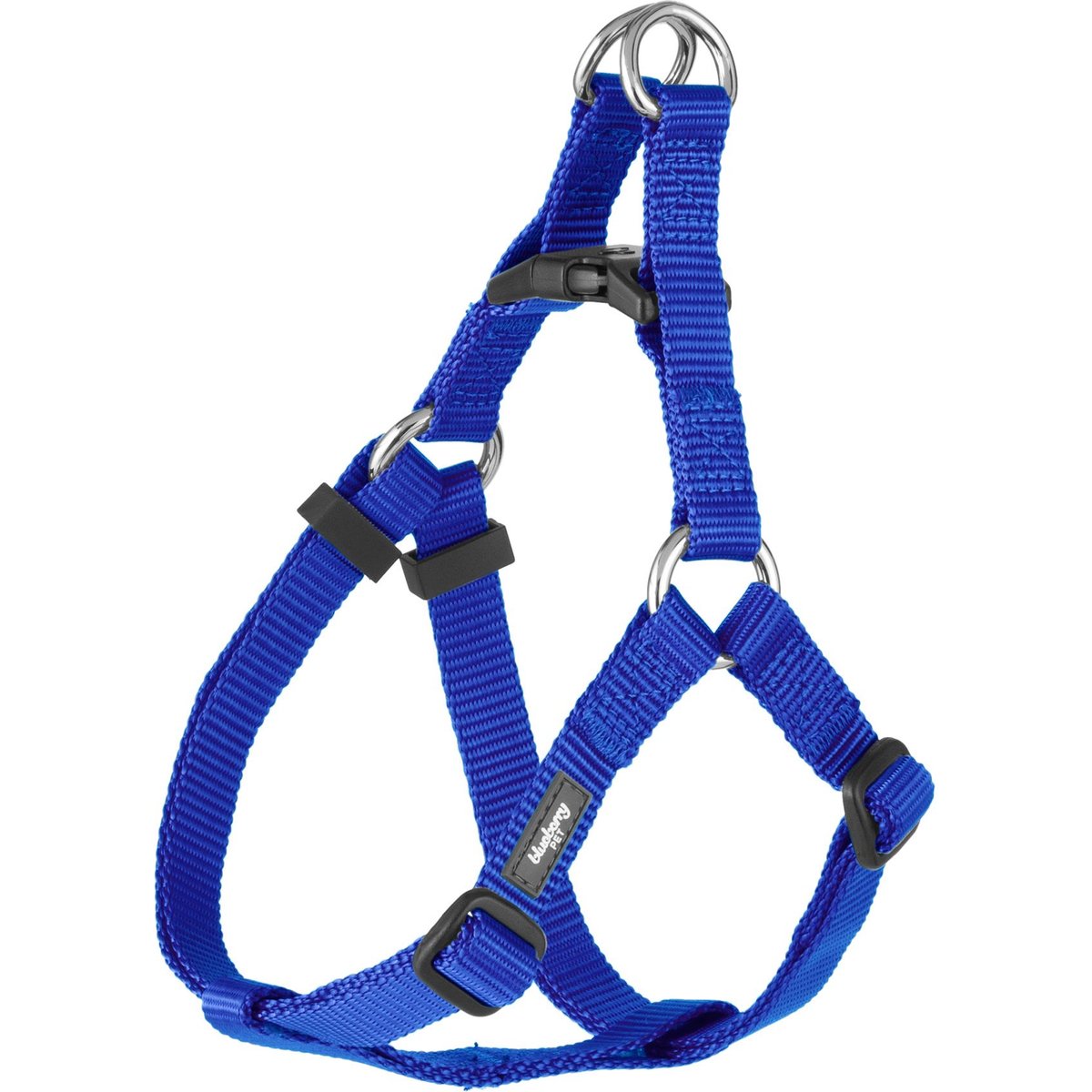Blueberry Pet Classic Solid Nylon Step In Back Clip Dog Harness, Royal Blue, Small: 16.5 to 21.5-in chest