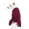 Show in main carousel: Blueberry Pet Classic Wool Blend Cable Knit Pullover Personalized Dog Sweater, Burgundy, 18-in slide 3 of 7