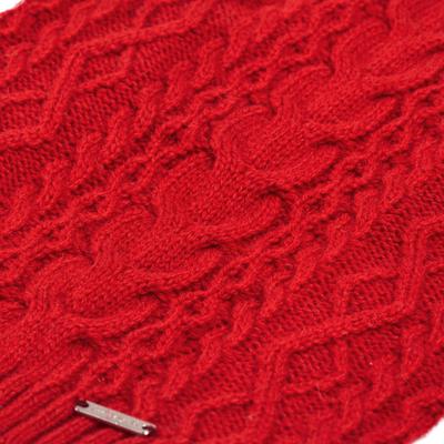 Show full view: Blueberry Pet Classic Wool Blend Cable Knit Pullover Personalized Dog Sweater, Red Danger, 18-in slide 6 of 8