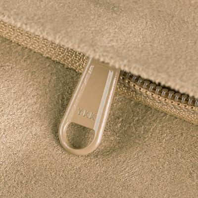 Show full view: Blueberry Pet Color-Block Microsuede Bolster Dog Bed with Removable Cover, Tango Red/Beige, Medium slide 7 of 11