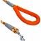 Show in main carousel: Blueberry Pet Durable Diagonal Striped Rope Polyester Dog Leash, 4-ft long, 1/2-in wide, Orange slide 2 of 2