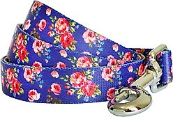 Blueberry Pet Durable Scent Inspired Rose Print Dog Leash, Medium: 5-ft long, 3/4-in wide