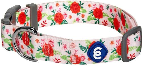 Show full view: Blueberry Pet Essentials Garden Floral Personalized Dog Collar, Baby Pink, Medium: 14.5 to 20-in neck 3/4-in wide slide 3 of 6