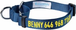Blueberry Pet Essentials Safety Training Personalized Martingale Dog Collar, True Navy, Large: 18 to 26-in neck, 1-in wide