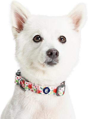 Show full view: Blueberry Pet Essentials Spring Scent Inspired Garden Floral Adjustable Dog Collar, Baby Pink, Large: 18 to 26-in neck slide 3 of 6