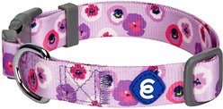 Blueberry Pet Essentials Spring Scent Inspired Garden Floral Adjustable Dog Collar, Light Purple, Small: 12 to 16-in neck