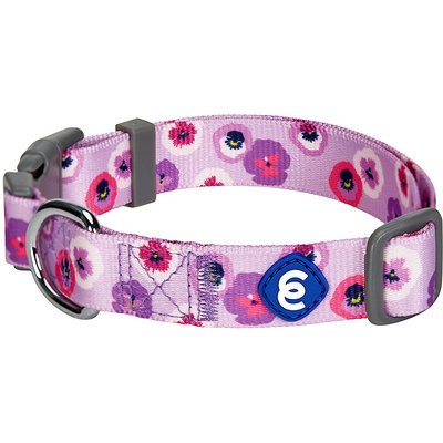 Blueberry Pet Blueberry Pet Essentials Spring Scent Inspired Garden Floral Adjustable Dog Collar, Light Purple, Small: 12 to 16-in neck
