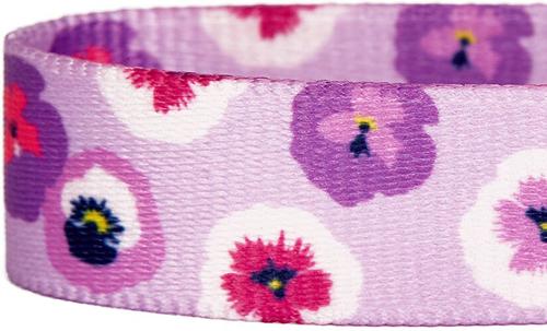 Show full view: Blueberry Pet Essentials Spring Scent Inspired Garden Floral Adjustable Dog Collar, Light Purple, Small: 12 to 16-in neck slide 5 of 6